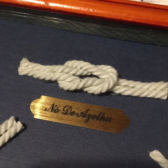 Vintage Nautical Shadow Box Knots Clipper Ship Coastal Beachy Home Decor - Picture 11 of 17